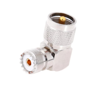 Rf Connector Adaptors: SO239 Socket To PL259 Plug Right Angle Socket Joiner / Connector / Adaptor