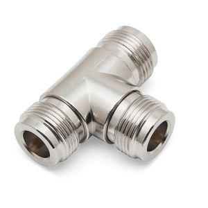 Rf Connector Adaptors: N-Socket to 2x N-Female Sockets T Joiner / Connector / Adaptor