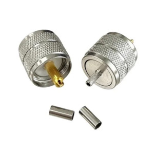 TECHOMAN PL259 Crimp Plug RG174 , RG316 , RG-174 , RG-174 Coaxial Cable