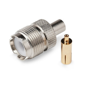 Rf Connectors: TECHOMAN SO239 Female Crimp Socket for RG58 Coaxial Cable - Gold Pin
