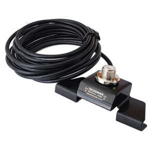 Amateur Ham Antennas Mobile Permanent Mount Selection: TECHOMAN TM-BK Fixed Bonnet Mobile Bracket Antenna / Aerial With 4 Metre Coaxial Cable to PL259
