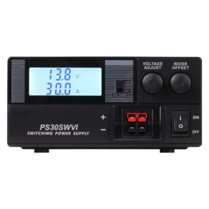 Qje Power Supplies Available At Techoman New Zealand: QJE PS30SWVI 13.8 Volt 30 Amp High Current DC Desktop Power Supply Front Anderson PowerPole Sockets