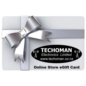 Techoman Radio Transceivers And Full Range Of Accessories Available At Techoman New Zealand: TECHOMAN eGift Online Gift Cards