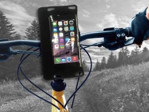 IPX8 Bike Mount Waterproof Sealed Bag for Smartphones upto 5.5" (RED)