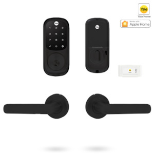 Smart Locks: YRD226MB/LYSS3/MBK - YALE ASSURE KEYED SMART-READY LOCK WITH SIMPLICITY LEVER MATT BLACK