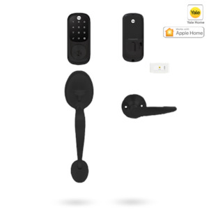 YRD226/GRIPSET/MMBK - YALE ASSURE KEYED SMART-READY LOCK WITH MAYFAIR GRIPSET MATT BLACK