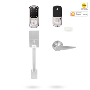 YRD226/GRIPSET/ASN - YALE ASSURE KEYED SMART-READY LOCK WITH ALEXANDER GRIPSET SATIN NICKEL