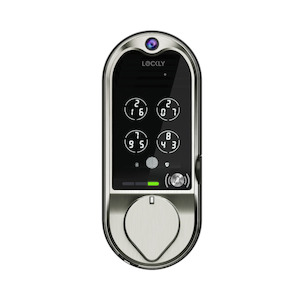Smart Locks: Lockly PGD798 SN - Vision Smart Deadbolt Lock + Video Doorbell - Saturn Nickel