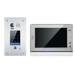 V-Tek-Kit2FM - V-Tek Video Intercom Kit - Flush Mount Keypad & 10" Monitor - 2 Wire