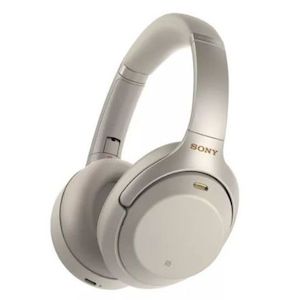 Headphones: Sony WH-1000XM4 Noise Cancelling Bluetooth Headphones Silver