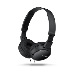 Headphones: Sony MDRZX110B Overhead Headphones