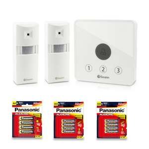 Surveillance: Swann SWADS-ALARMK-Kit2 Driveway/Entry Alarm Kit DIY and batteries