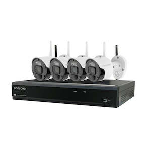 Arlo Wireless Surveillance: CNK8848WPBA-V3 - Concord 8 Channel Wireless NVR Kit with 4x 4K Cameras V3