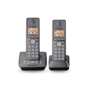 Panasonic KX-TG2722NZB Twin Pack Cordless Telephone - DECT 6.0 - 1.8 GHz