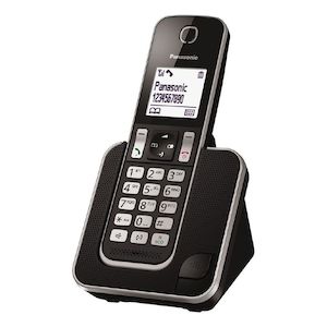 Telephone: Panasonic KX-TGD310NZB Cordless Telephone - DECT 6.0 - 1.8 GHz
