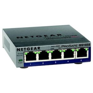 NETGEAR GS105E-1000S 5-port Gigabit Smart Managed Plus Switch