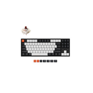 Gaming: KEYC-C1-B3 - Keychron C1-B3, 80% TKL Layout 87 Keys, Brown Switch, RGB, Wired Mechanical Keyboard,