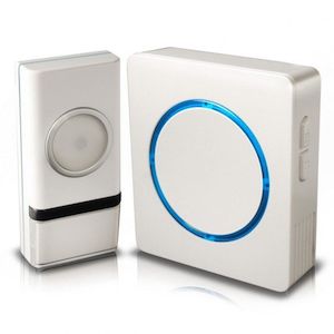 Smart Doorbell: Swann SWHOM-DC810B-GL Wireless Door Chime with Compact Backlit Design