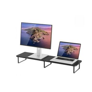 Monitors: MBACA-MSTD-03BLK - mBeat Activiva Black Dual Monitor Riser Stand