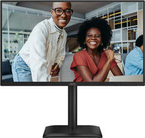 Monitors: AOC 24E4UJ 24" IPS 1920x1080 VGA HDMI DP Spkrs Height Adjust 5yr wty