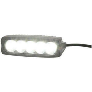 Light Bulbs: 2250 Lumen Single Row LED Worklight, Flood Beam, Black