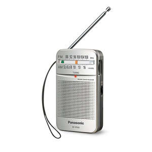 Panasonic RF-P50DGC-S Silver AM/FM Earphone Jack DC Pocket Radio