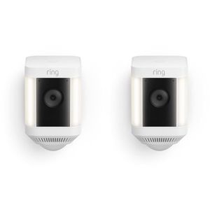 Surveillance: Ring Spotlight Cam Plus [Battery] (White) - 2-Pack