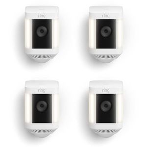 Surveillance: Ring Spotlight Cam Plus [Battery] (White) - 4-Pack