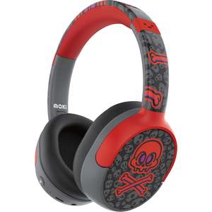 Headphones: Moki Super Pop Wireless Kids Headphones (Skulls)