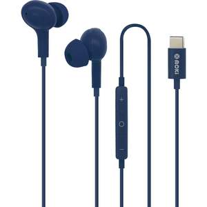 Headphones: Moki USB-C Connect Earphones (Navy)