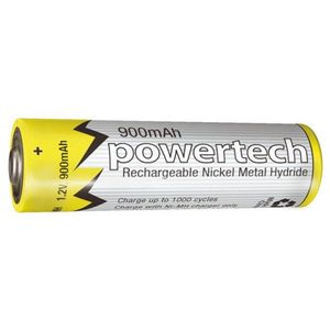 SB1723 - 1.2V AAA 900mAh Rechargeable Ni-MH Powertech Battery - Nipple