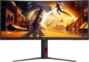 AOC CU34G4Z 34" Curved 3440x1440 1ms HDMI DP USB 240Hz Monitor - Techtonic