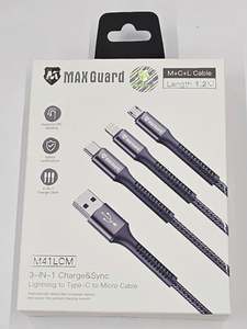 Usb Cables: Max Guard M+C+L Cable 1.2m