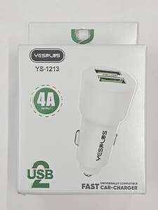 YesPlus 4 Amp 2 USB Fast Car Charger