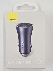 Phone Charging Adapters: Baseus 40watt Type C+USB Car Charger