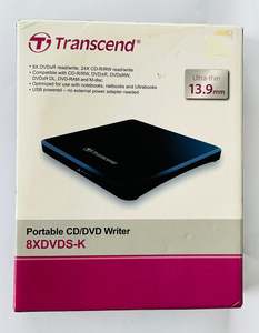Laptop Accessories: Transcend 8x DVD Read/Write Portable Writer