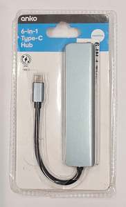 Laptop Accessories: Anko 6-In-1 Type c Hub