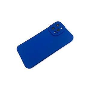 Blue Silicone Back Cover Case for iPhone 12 Pro Max