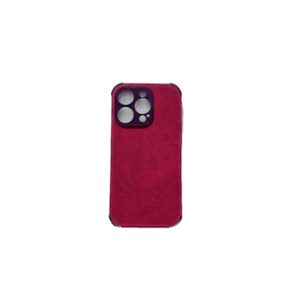 Iphone 12 Pro Max: Soft TPU Suede Phone Case Cherry - For iPhone 12 Pro Max