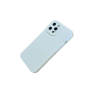 Iphone 12 Pro Max: White Silicone Back Cover Case for iPhone 12 Pro Max