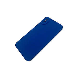 Blue Silicone Back Cover Case for iPhone XS MAX