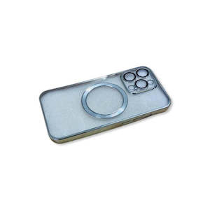 Transparent Wireless Charging Magnetic Case for iPhone 13 Pro  - Silver