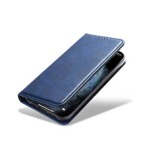 Magnetic Wallet Leather Phone Case For iPhone  for iPhone 13 - Navy Blue