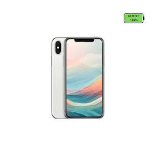 Iphone X Series: Apple iPhone X 64GB Silver - Excellent - Refurbished (New Battery)