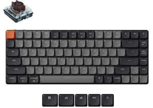 Keychron KEYC-K3X-A3, K3 Version 3, 75% layout, Low Profile Brown Switch, White &hellip;
