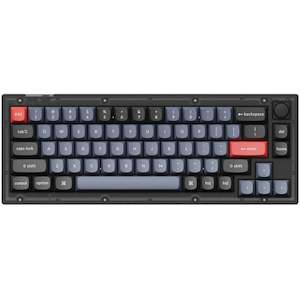 Keychron V2-C3, 65% Layout 68 Keys, Brown Switch, RGB, Frosted Black Frame, Hot-&hellip;