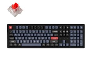 Keyboard: Keychron K10P-H1, 100% Full Size Layout 104 Keys, Red Switch, RGB, Hot-Swap, K Pro Mechanical, QMK, Wireless Keyboard Pro