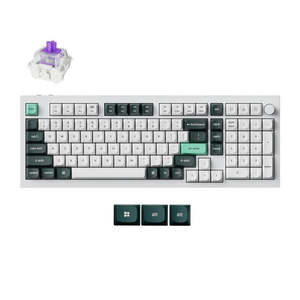 Keychron Q5H-P1 HE, 96% layout, QMK, Shell White, Gateron Double-Rail Magnetic N&hellip;