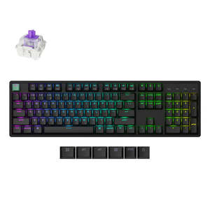 Input Devices: Keychron K10 HE Wireless Black Gateron Double-Rail Magnetic Nebula Magnetic Switch Keyboard