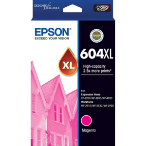 Epson Inkjet Cartridges: 604XL Epson High Capacity Magenta
